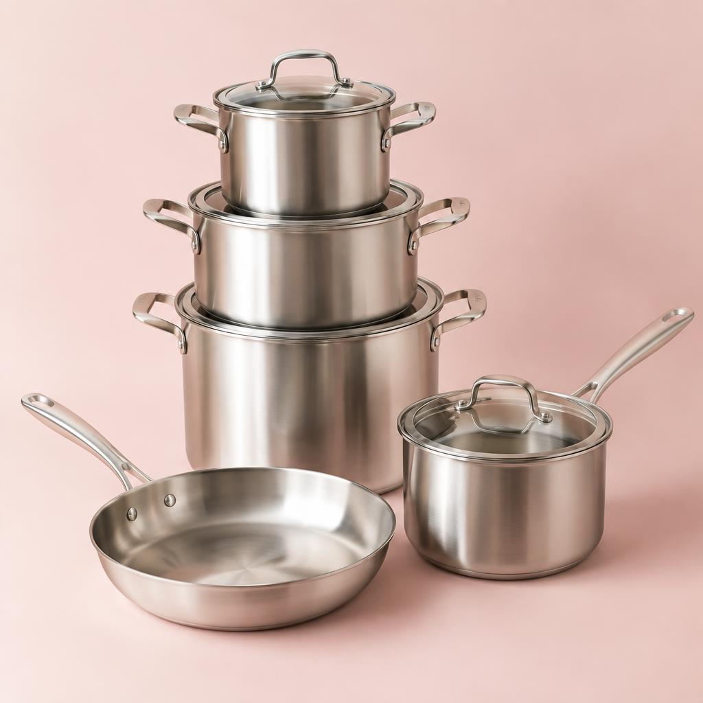 Stainless Steel Cookware Set (10 pc)