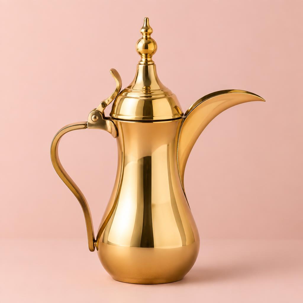 Golden Arabic Coffee Dallah